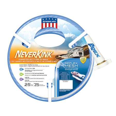 TEKNOR APEX Teknor Apex 8604-25 NeverKink RV/Marine Water Hose - 5/8" x 25' 8604-25